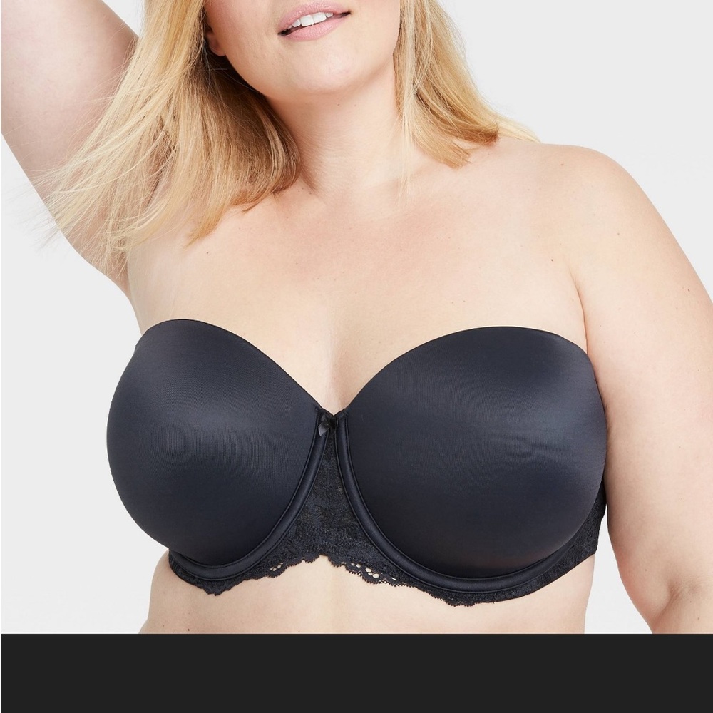 NWT black Audrn strapless bra